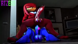 Sonic gets Knuckles' cock