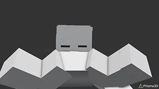 Minecraft base tries to suck his own dick (animation)
